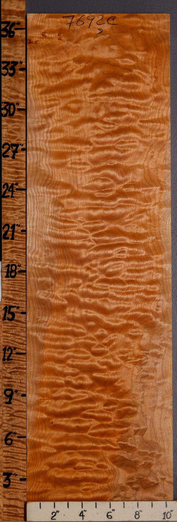 Musical Tubelar Quilted Maple Lumber 10"1/2 X 36" X 4/4 (NWT-7692C)