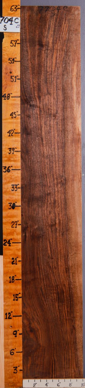 5A Marbled Claro Walnut Lumber 10" X 63" X 8/4 (NWT-7704C)