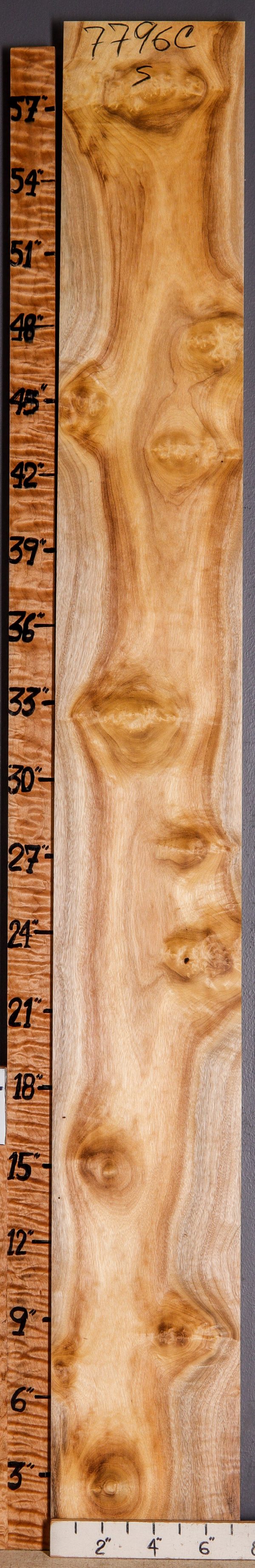 5A Burl Myrtlewood Lumber 7"1/4 X 60" X 4/4 (NWT-7796C)
