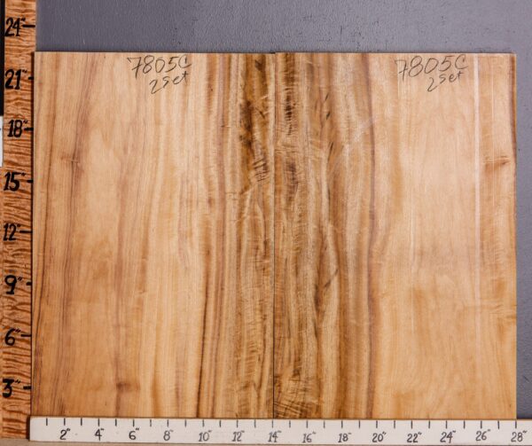 5A Curly Myrtlewood 2 Board Set 28" X 22" X 4/4 (NWT-7805C) - Image 2