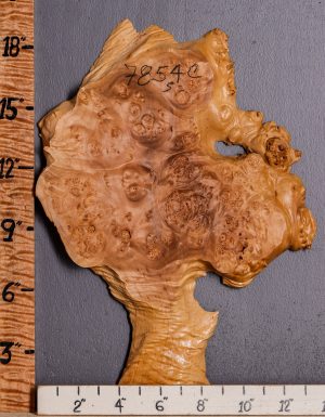 5A Burl Maple Lumber with Live Edge 13" X 18" X 1" (NWT-7854C)
