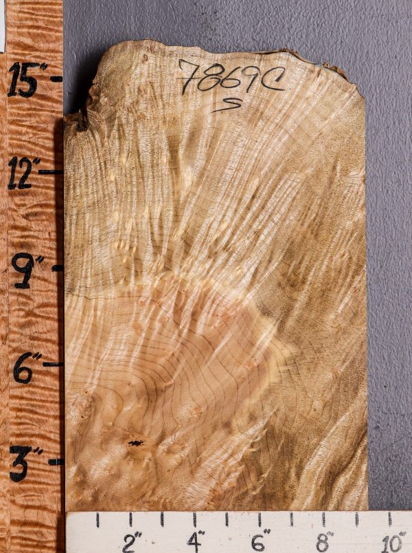5A Burl Myrtlewood Lumber with Live Edge 9"1/2 X 15" X 1" (NWT-7869C)