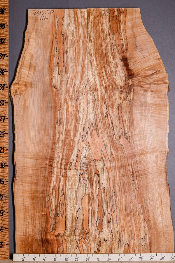 5A Spalted Maple Lumber with Live Edge 30" X 48" X 4/4 (NWT-7895C)