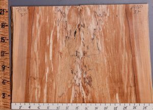 5A Spalted Maple Lumber Bookmatch with Live Edge 28" X 22" X 4/4 (NWT-7916C)