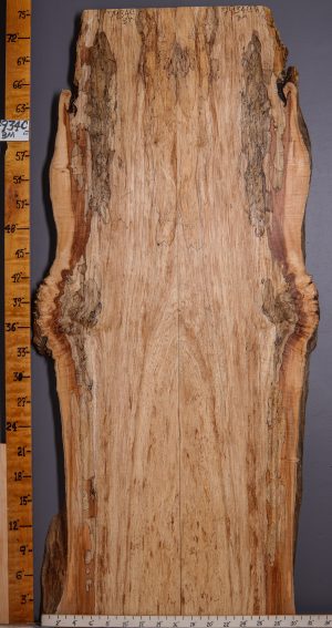 5A Spalted Maple Lumber Bookmatch with Live Edge 27" X 75" X 8/4 (NWT-7934C)