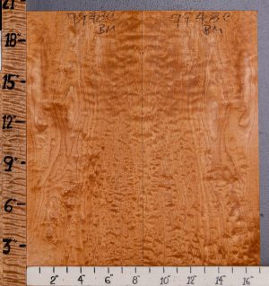 Musical Quilted Maple Bookmatch Microlumber 17" X 20" X 1/4 (NWT-7948C)