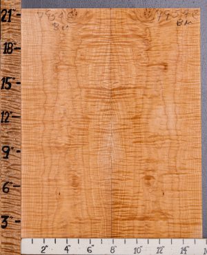 Musical Curly Maple Bookmatch Microlumber 15"3/4 X 21" X 1/4 (NWT-7954C)