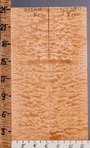Musical Quilted Maple Bookmatch Microlumber 13" X 24" X 1/4 (NWT-7958C)