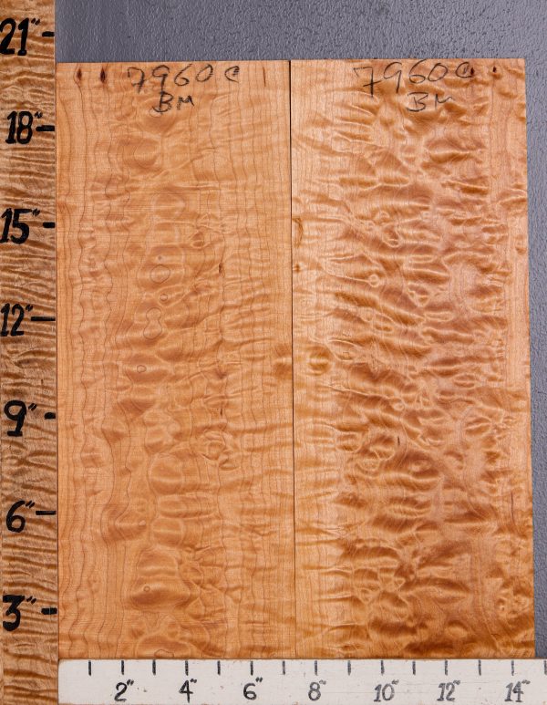 Musical Quilted Maple Bookmatch Microlumber 14"3/4 X 20" X 1/4 (NWT-7960C)