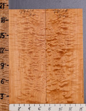 Musical Quilted Maple Bookmatch Microlumber 14"3/4 X 20" X 1/4 (NWT-7961C)