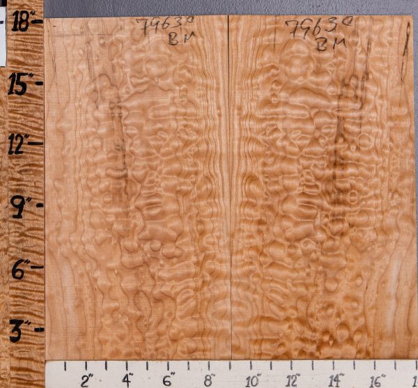 Musical Quilted Maple Bookmatch Microlumber 18" X 18" X 1/4 (NWT-7963C)