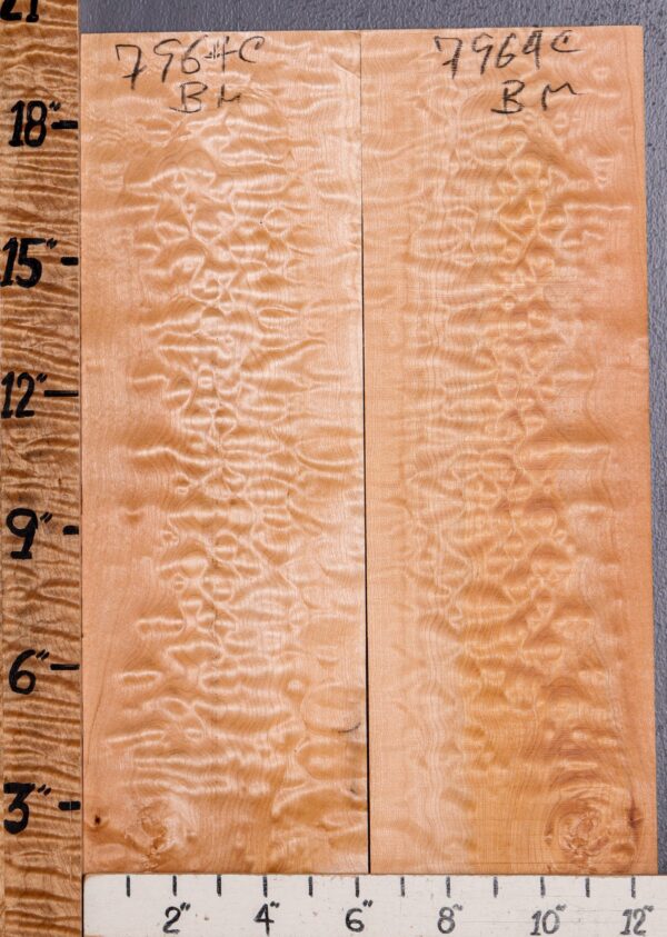 Musical Quilted Maple Bookmatch Microlumber 12"1/2 X 20" X 1/4 (NWT-7964C) - Image 3