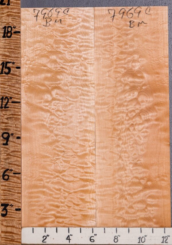 Musical Quilted Maple Bookmatch Microlumber 12"1/2 X 20" X 1/4 (NWT-7969C) - Image 3