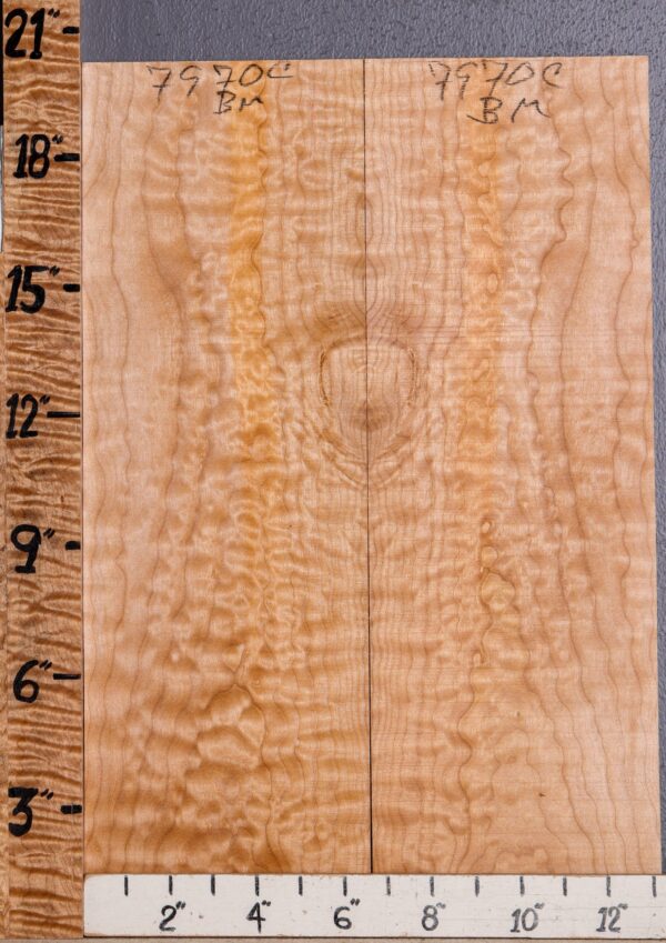 Musical Quilted Maple Bookmatch Microlumber 13" X 20" X 1/4 (NWT-7970C) - Image 2