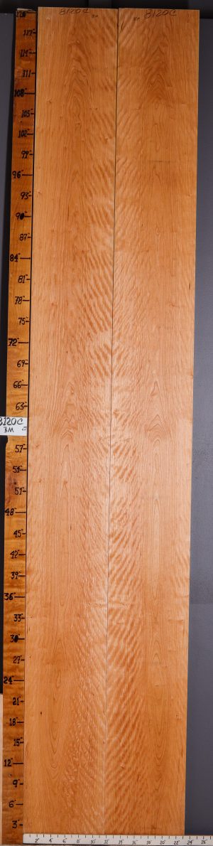 5A Curly Cherry Bookmatch 23" X 120" X 5/4 (NWT-8120C)