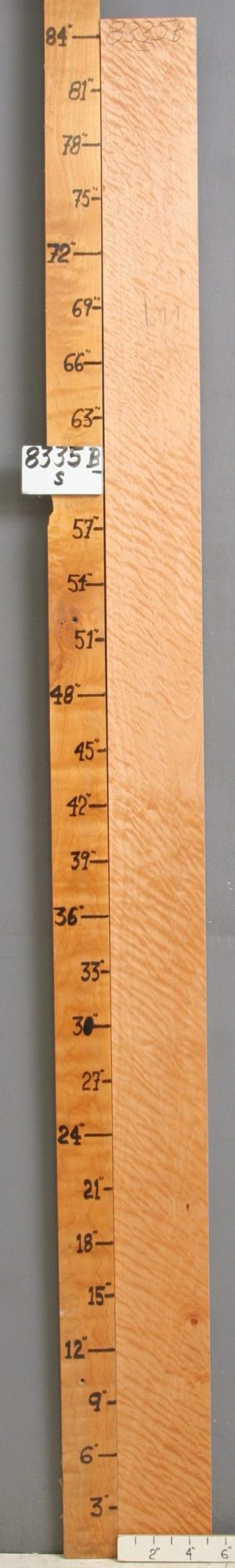 MUSICAL QUILTED MAPLE LUMBER 5"1/8 X 84" X 4/4 (NWT-8335B)