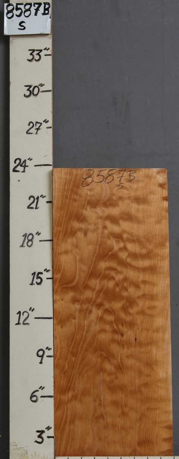 AAAAA QUILTED MAPLE BLOCK 9" X 23" X 1"1/4 (NWT-8587B) - Image 2