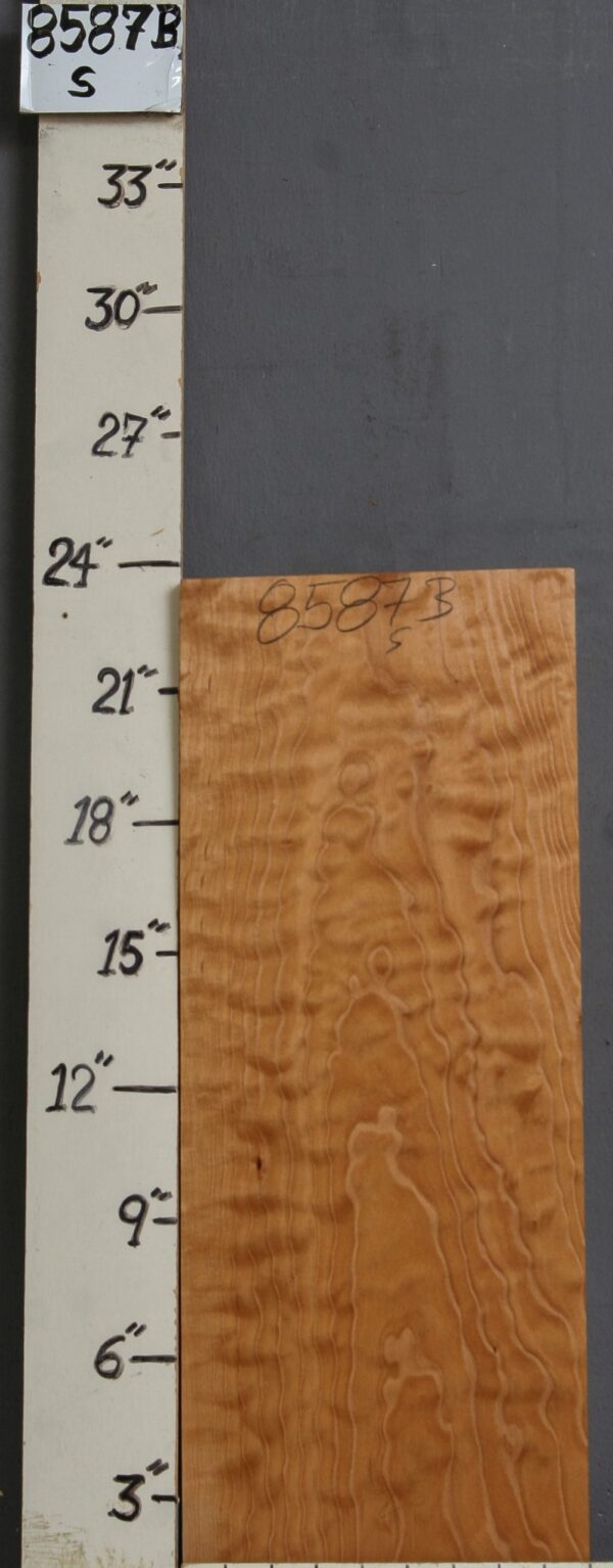 AAAAA QUILTED MAPLE BLOCK 9" X 23" X 1"1/4 (NWT-8587B)