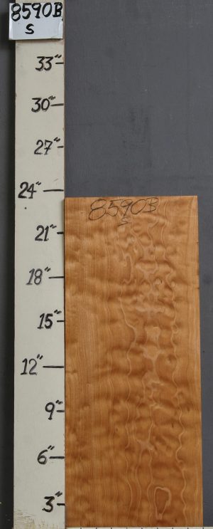 QUILTED MAPLE BLOCK 9" X 23" X 1"1/4 (NWT-8590B)