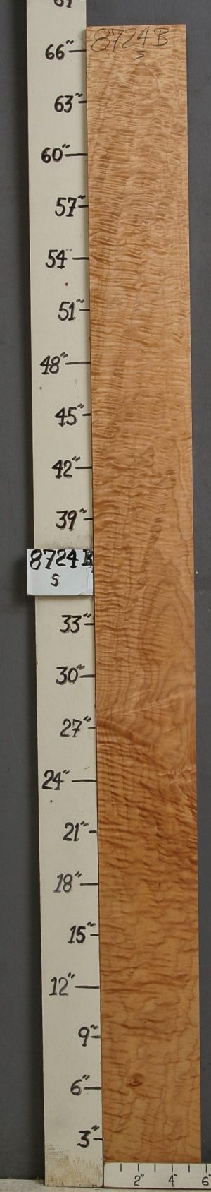 MUSICAL QUILTED MAPLE LUMBER 5"3/4 X 67" X 4/4 (NWT-8724B)
