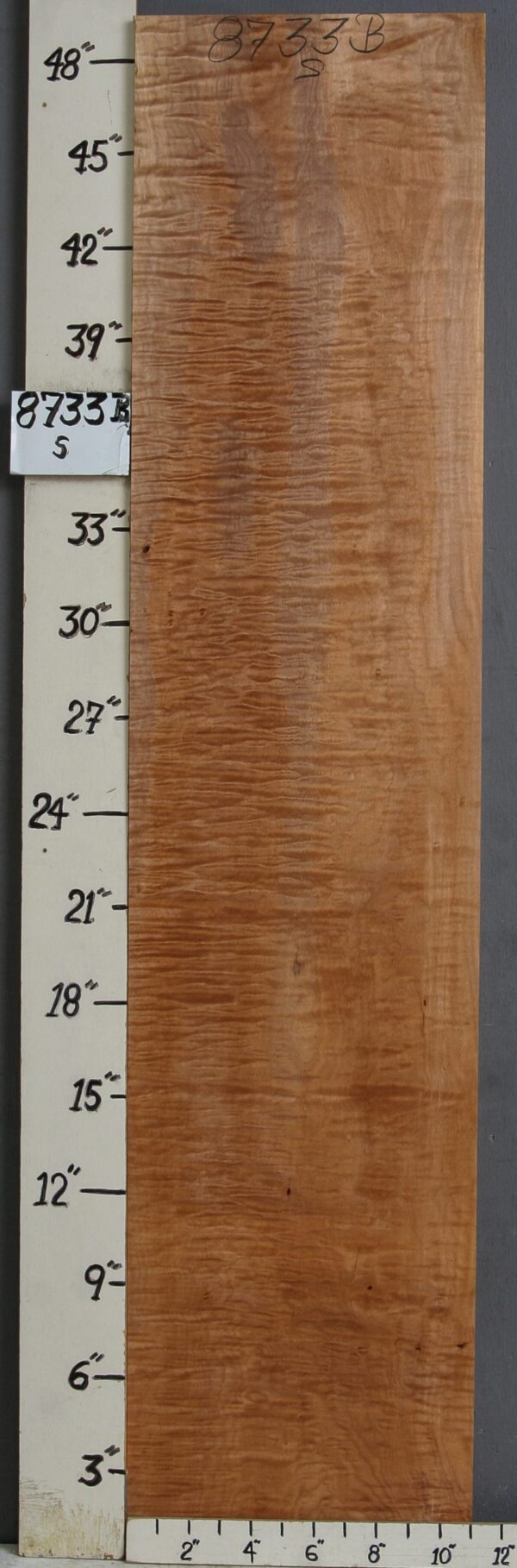 MUSICAL QUILTED MAPLE LUMBER 11" X 49" X 4/4 (NWT-8733B)