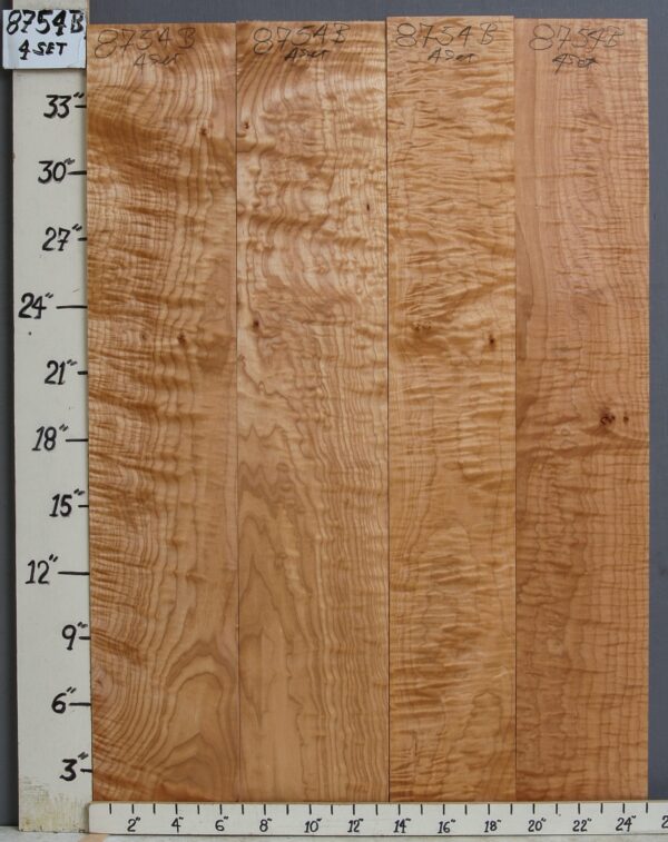 AAAAA QUILTED MAPLE 4 BOARD SET 25" X 36" X 4/4 (NWT-8754B)