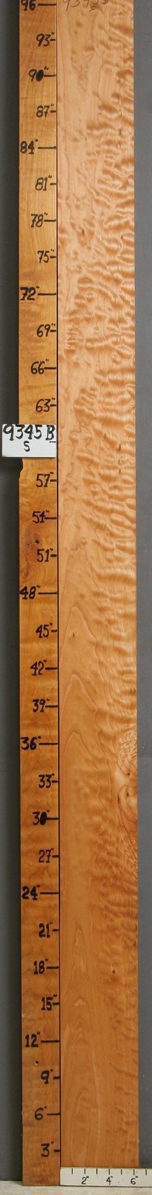 AAAA QUILTED MAPLE LUMBER 6"1/4 X 97" X 4/4 (NWT-9345B)