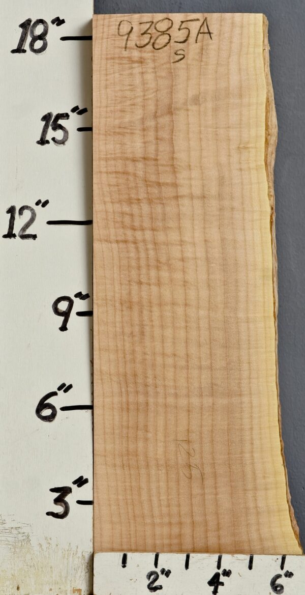 AAAA CURLY MAPLE BLOCK 5"1/2 X 18"1/2 X 2"1/4 (NWT9385A)