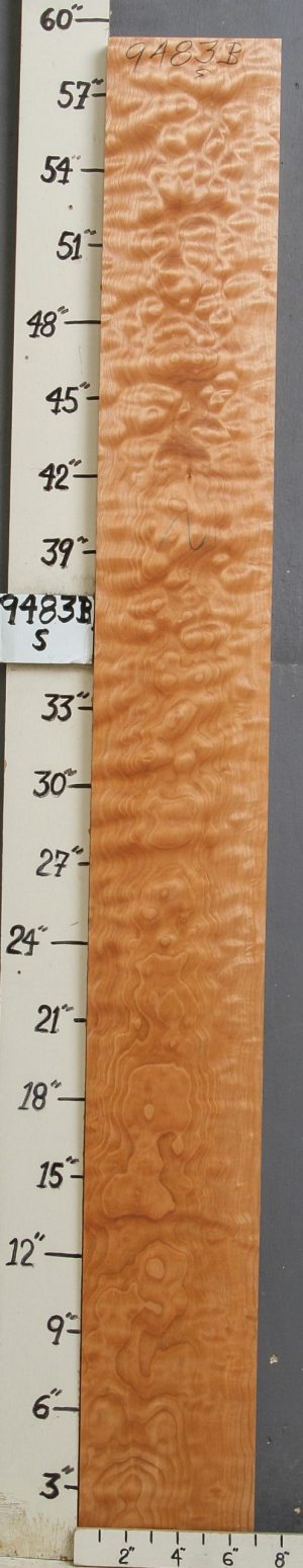 MUSICAL QUILTED MAPLE LUMBER 6"3/4 X 58" X 6/4 (NWT-9483B)