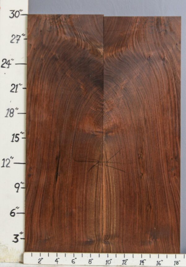 AAAAA MARBLED CLARO WALNUT BOOKMATCH 18"1/2 X 29" X 4/4 (NWT-9783B)