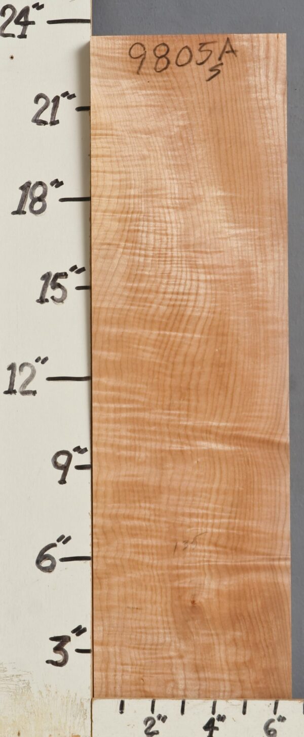 CURLY MAPLE BLOCK 6"1/2 X 23"1/4 X 2"1/8 (NWT9805A)