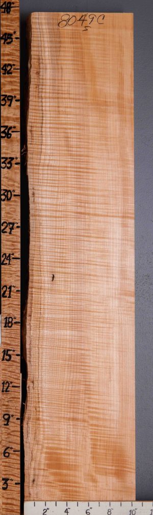 5A Curly Maple Lumber with Live Edge 9"3/4 X 47" X 11/4 (NWT-8049C)
