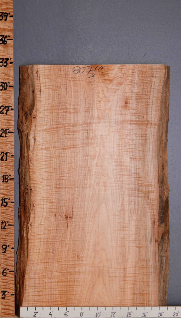 5A Spalted Curly Maple Lumber with Live Edge 17" X 32" X 8/4" (NWT-8071C)