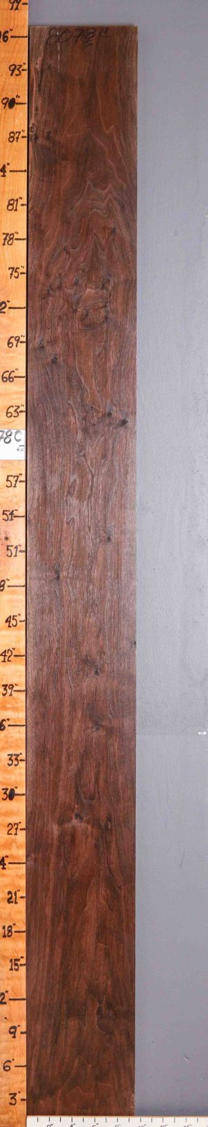 5A Marbled Claro Walnut Lumber 9"1/2 X 97" X 4/4 (NWT-8078C)