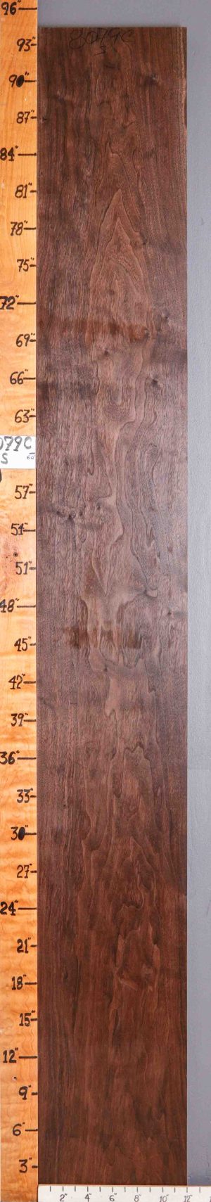 5A Marbled Claro Walnut Lumber 12" X 94" X 4/4 (NWT-8079C)