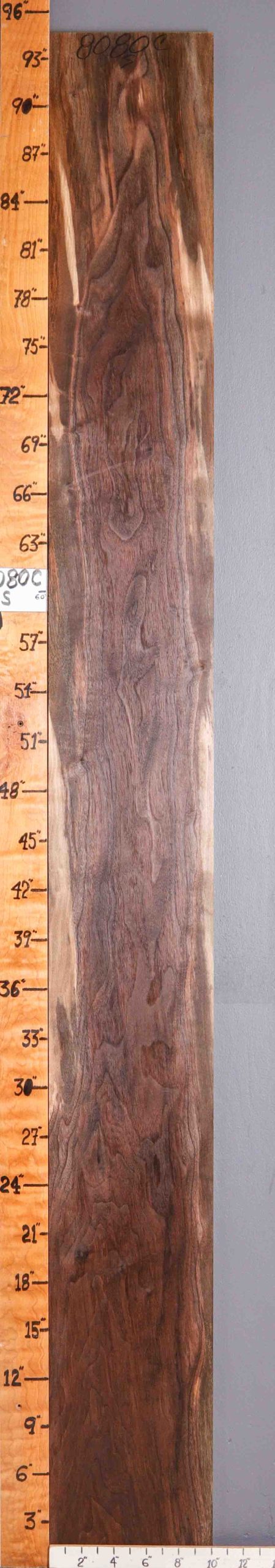 5A Marbled Claro Walnut Lumber 10" X 94" X 4/4 (NWT-8080C)