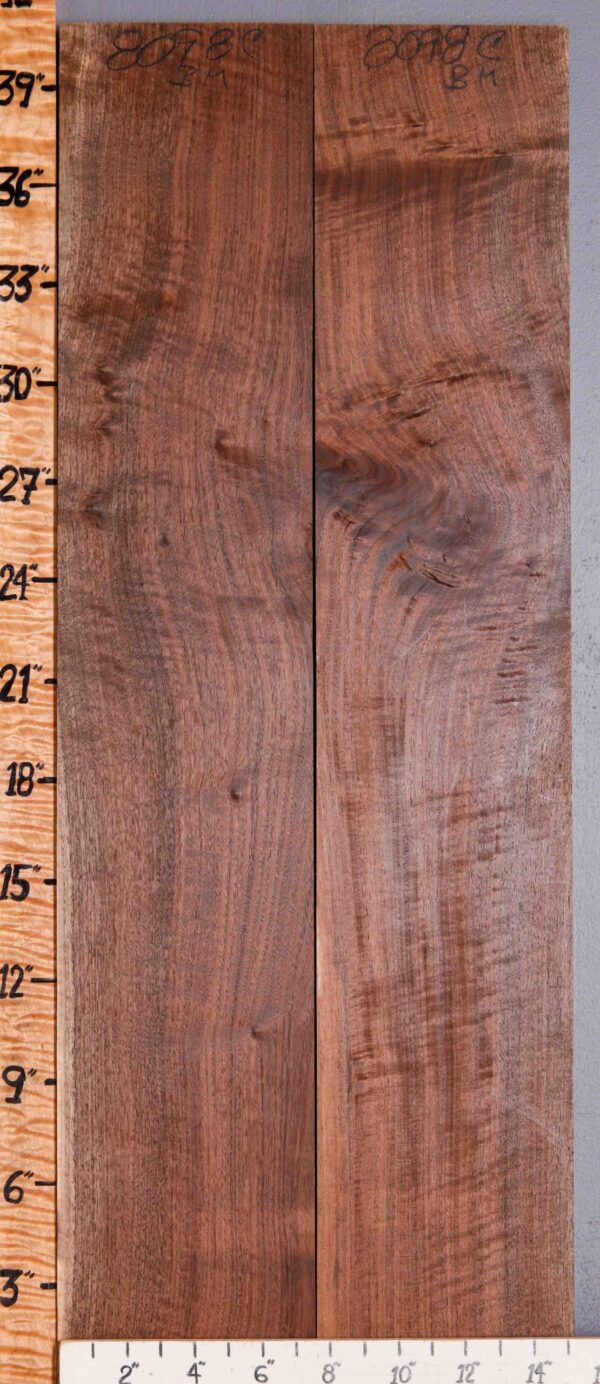 5A Marbled Claro Walnut Bookmatch 15"1/4 X 40" X 4/4 (NWT-8098C) - Image 2