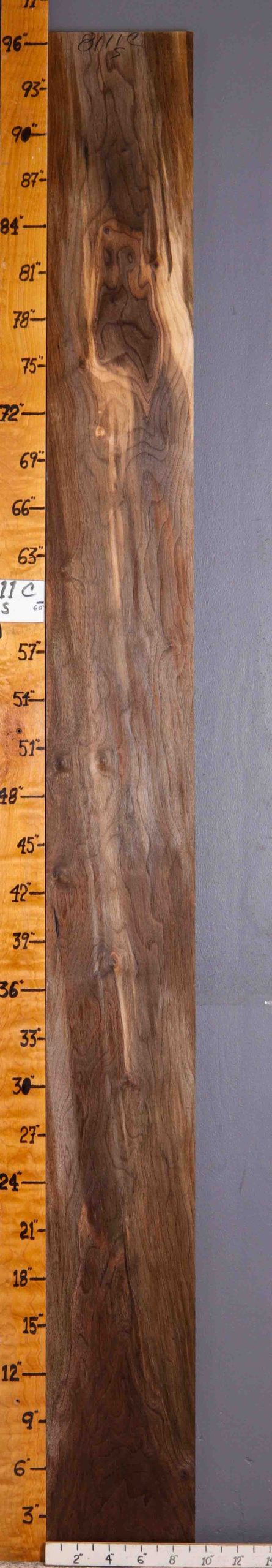 4A Marbled Claro Walnut Lumber 9"1/4 X 96" X 4/4 (NWT-8111C)