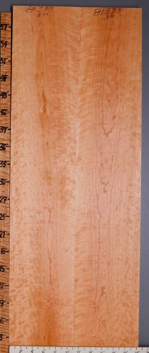 5A Curly Cherry Bookmatch Lumber 22"3/8 X 60" X 5/4 (NWT-8133C)