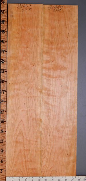 5A Curly Cherry Lumber 2 Board Set 21"1/4 X 53" X 5/4 (NWT-8146C)