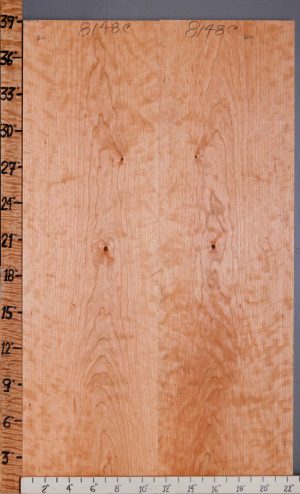 5A Curly Cherry Bookmatch Lumber 22"3/8 X 38" X 5/4 (NWT-8148C)