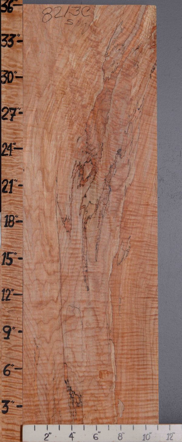 5A Curly Spalted Maple Block 11" X 36" X 2"3/8 (NWT-8213C)