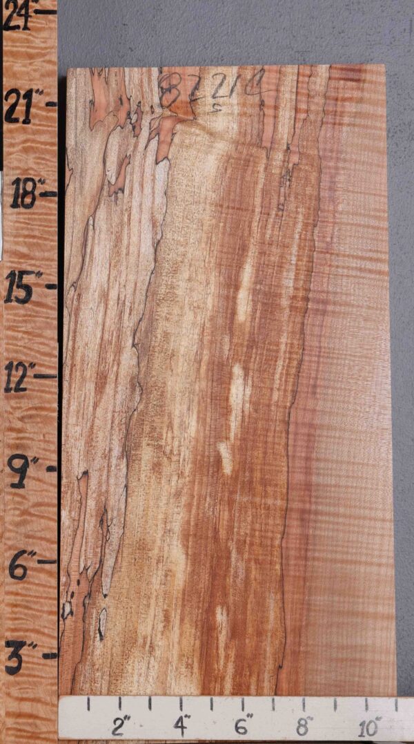 5A Spalted Curly Maple Lumber Block 10"1/2 X 22" X 1"5/8 (NWT-8221C) - Image 2