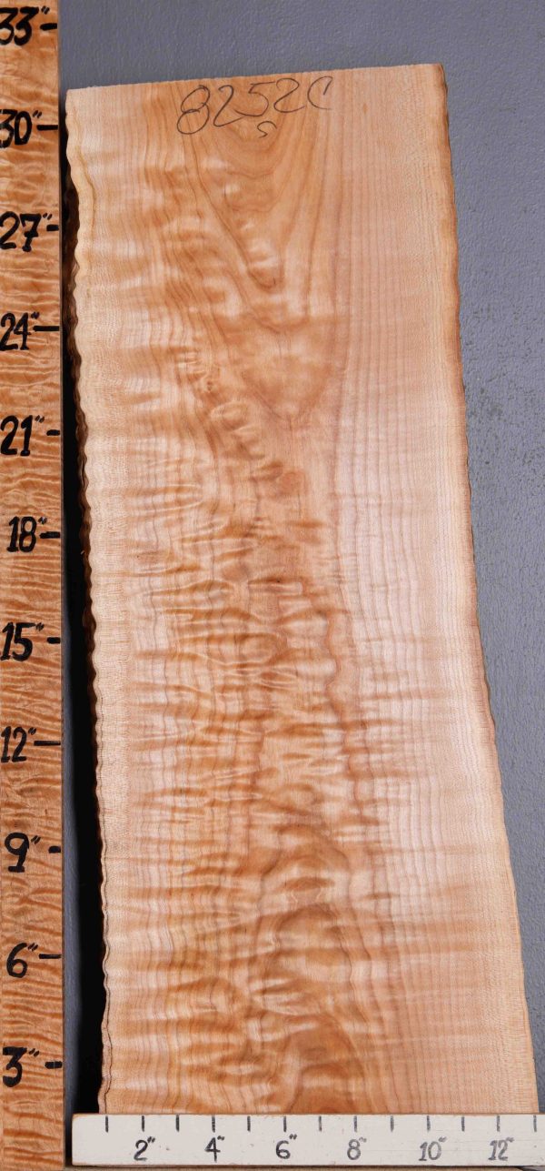 Musical Quilted Maple Block with Live Edge 11" X 31" X 2 (NWT-8252C)