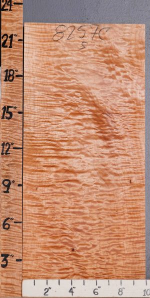 Musical Quilted Maple Block with Live Edge 10" X 22" X 1"3/4 (NWT-8257C)