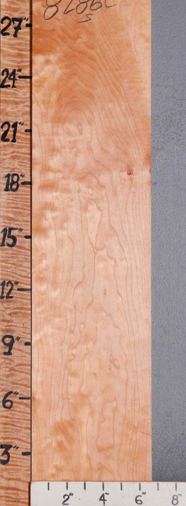 5A Quilted Maple Block 6"5/8 X 28" X 1"3/4 (NWT-8286C)