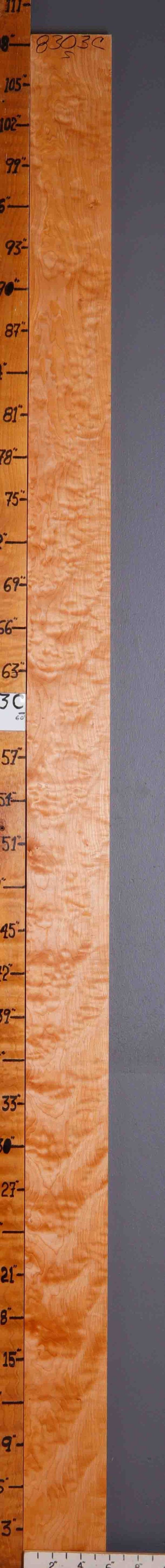 5A Quilted Maple Lumber 5"3/4 X 108" X 4/4 (NWT-8303C)