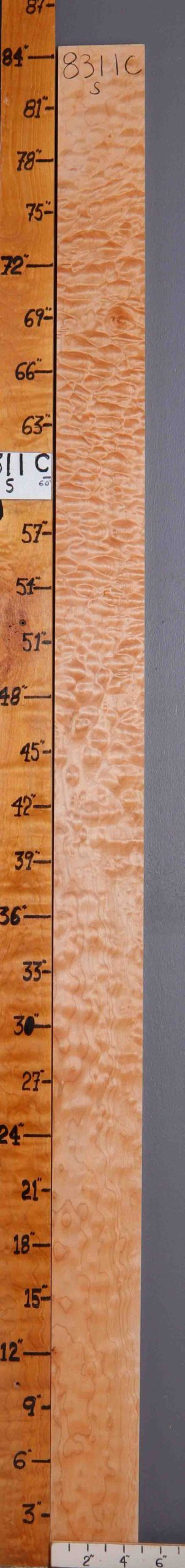 5A Quilted Maple Lumber 5" X 84" X 4/4 (NWT-8311C)