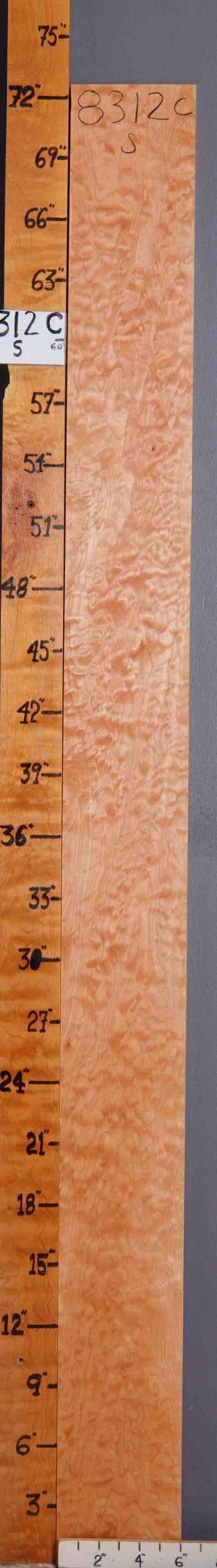 5A Quilted Maple Lumber 6"2/4 X 72" X 4/4 (NWT-8312C)
