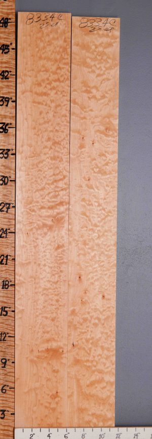 5A Quilted Maple 2 Board Set Lumber 11"1/2 X 48" X 4/4 (NWT-8334C)